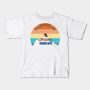 Livigno - Italian Alps Ski Kids T-Shirt